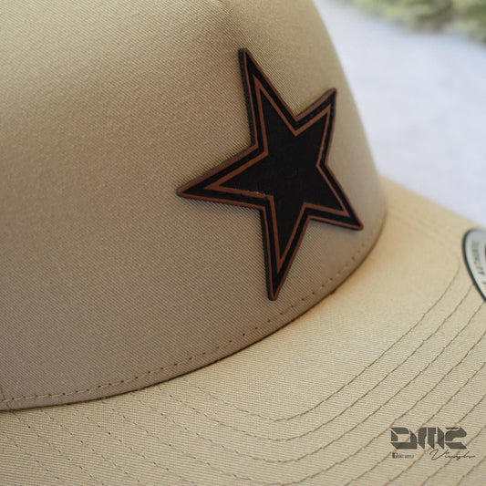 Leatherette Star Hat